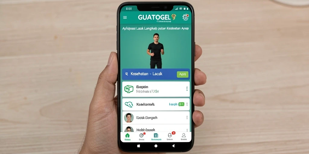 Tampilan antarmuka GUATOGEL yang informatif dan menarik.
