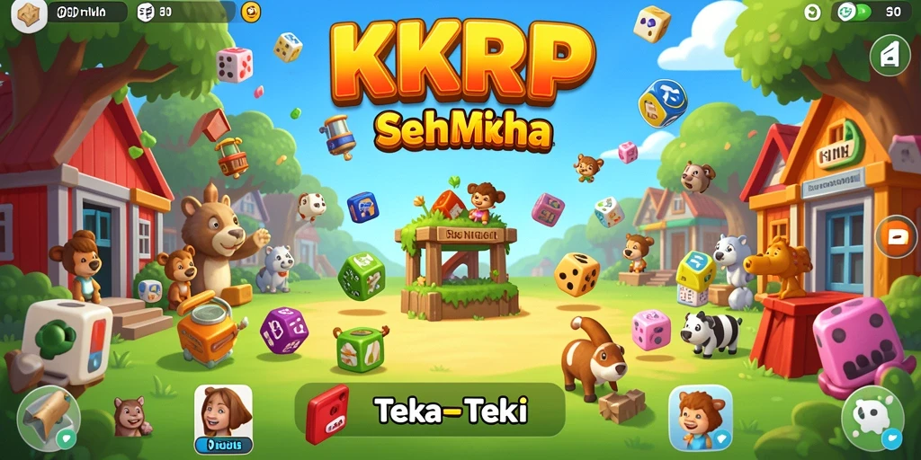 Tampilan antarmuka permainan Teka-Teki yang menarik di KKRP.