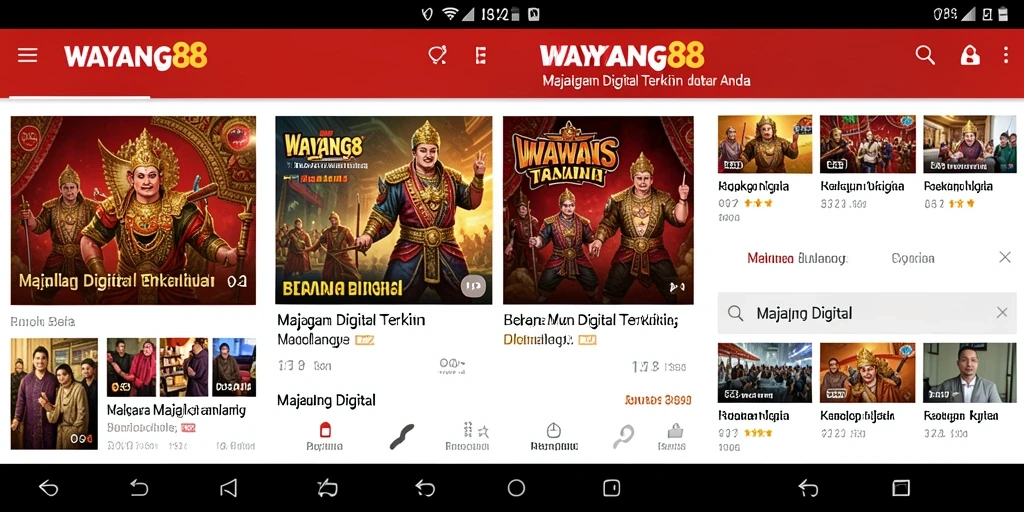 Tampilan antarmuka utama WAYANG88 yang menarik dan informatif.